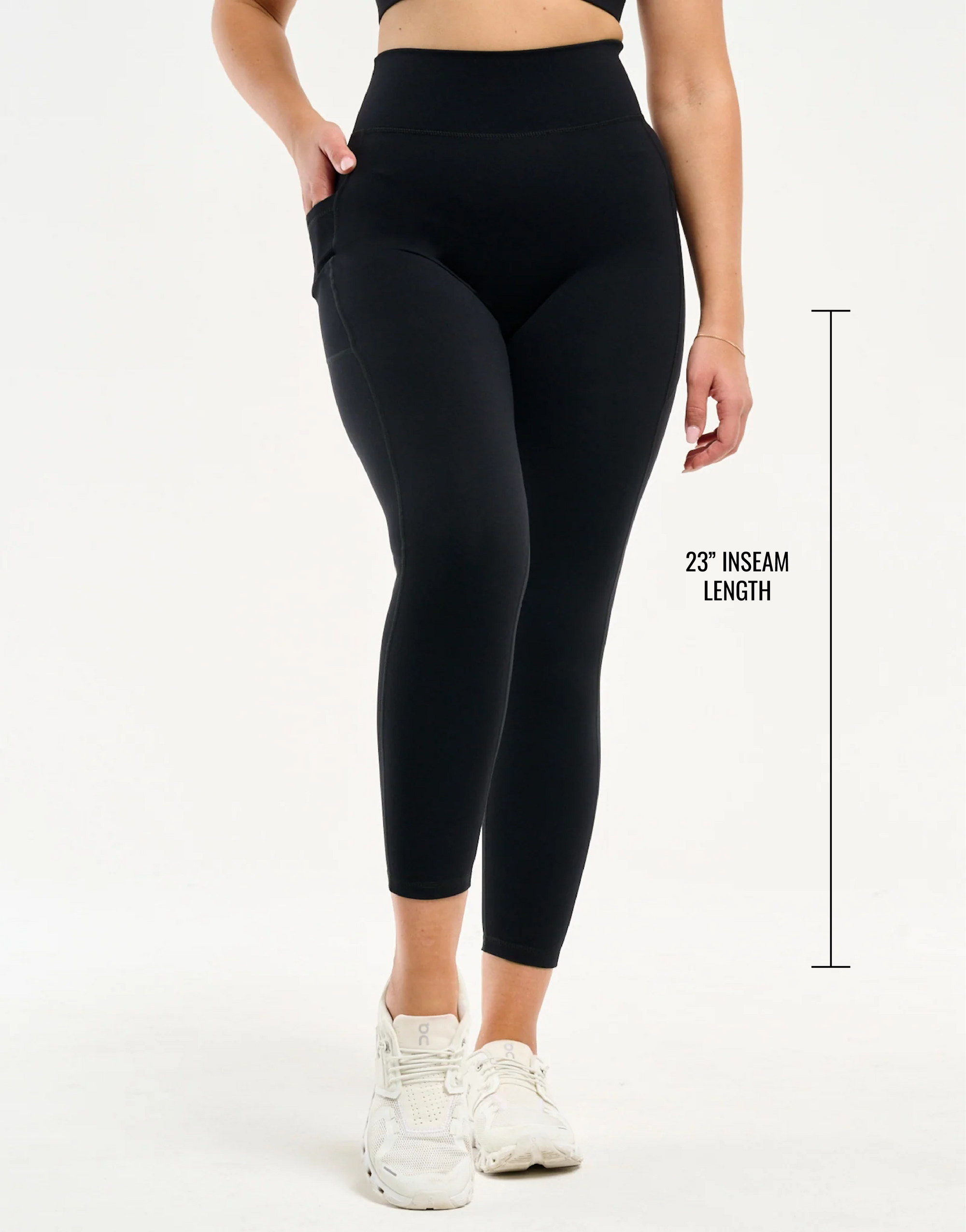 Ascend Pocket Leggings 23" - Black