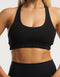 Tennis Sweat Sports Bra - Black