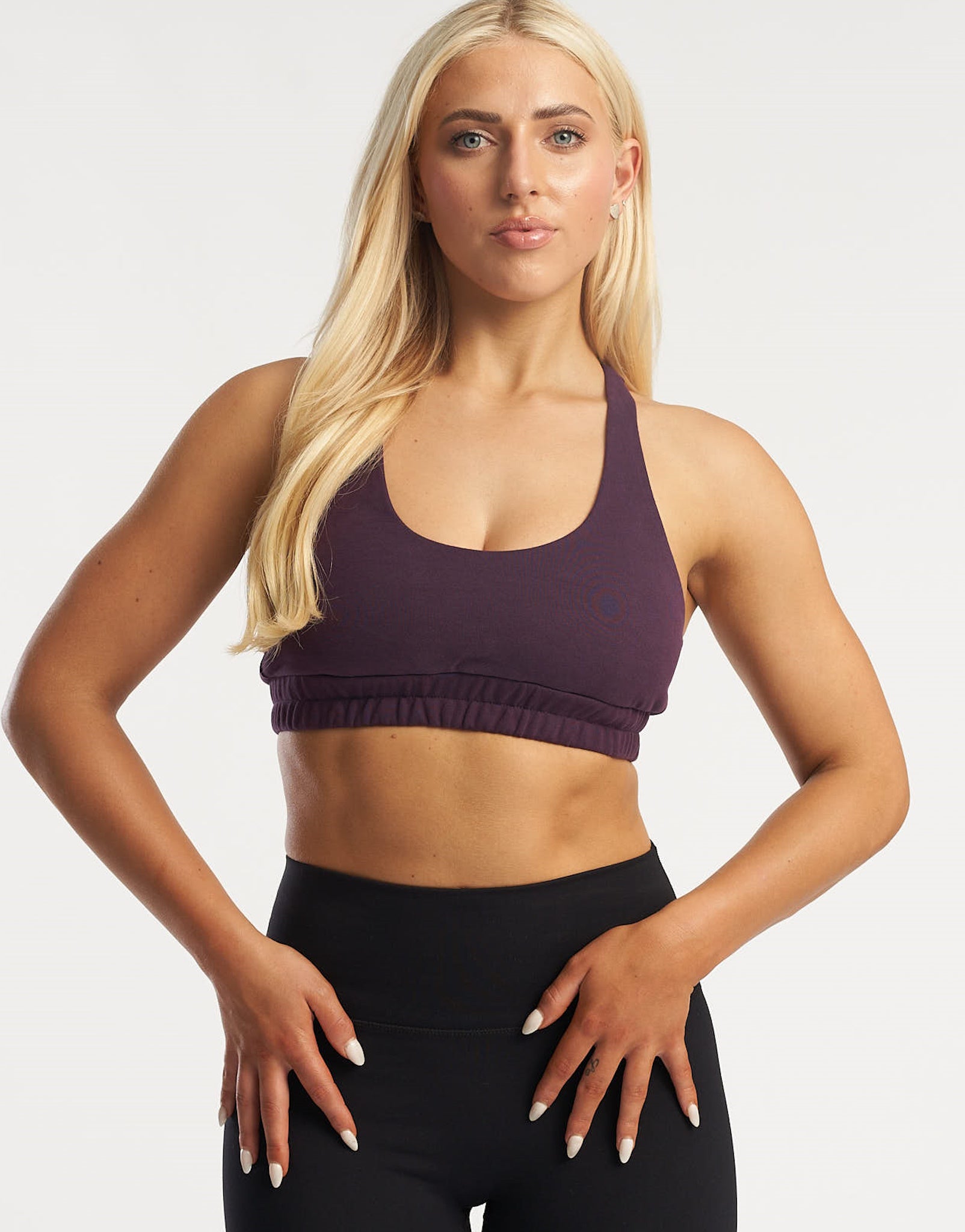 Tennis Sweat Sports Bra - Purple