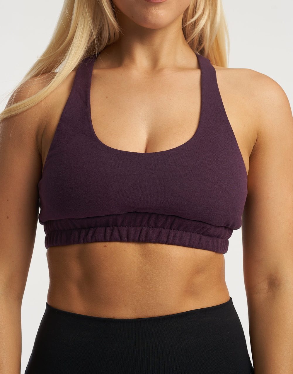 Tennis Sweat Sports Bra - Purple