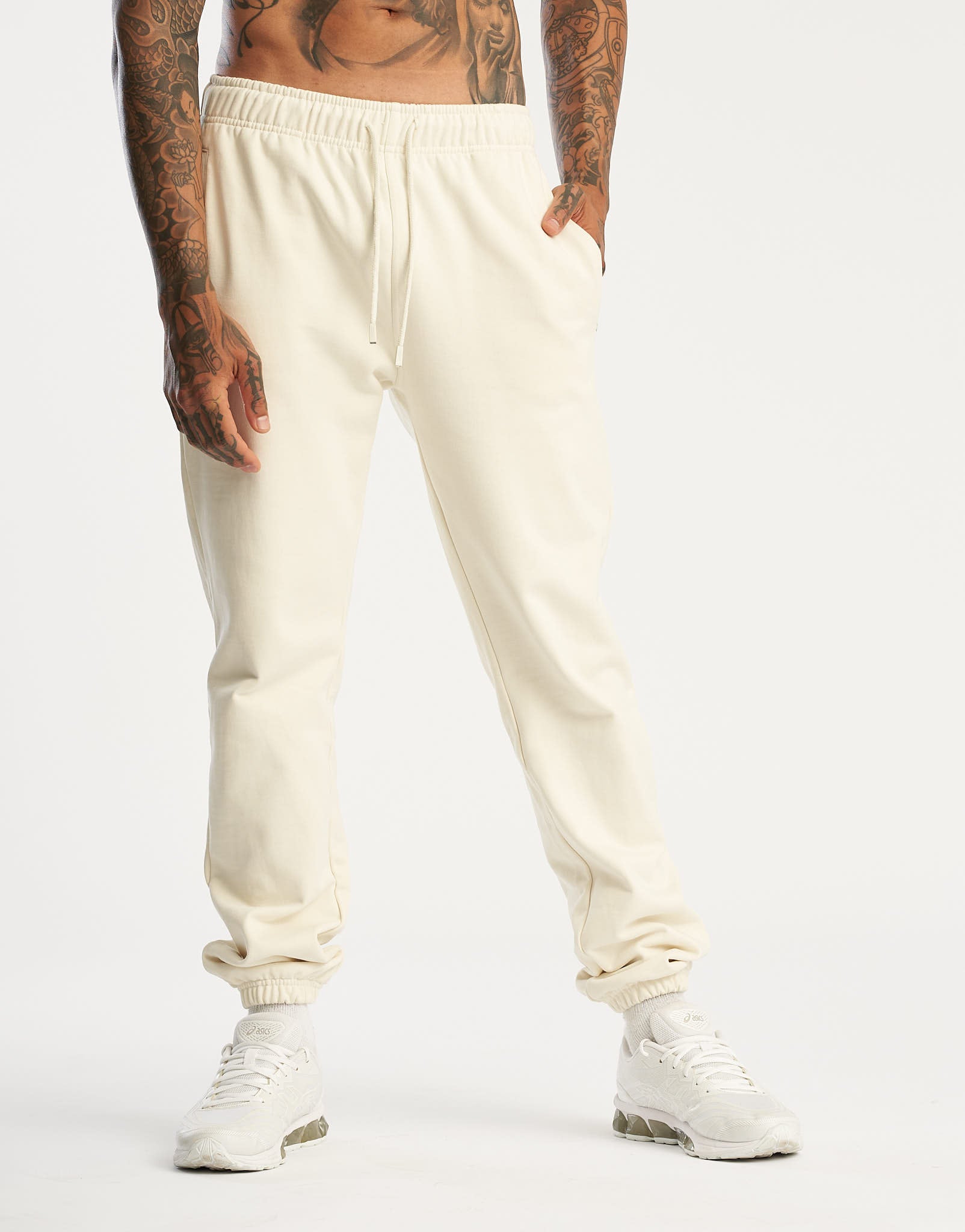 Basic Joggers - Cream