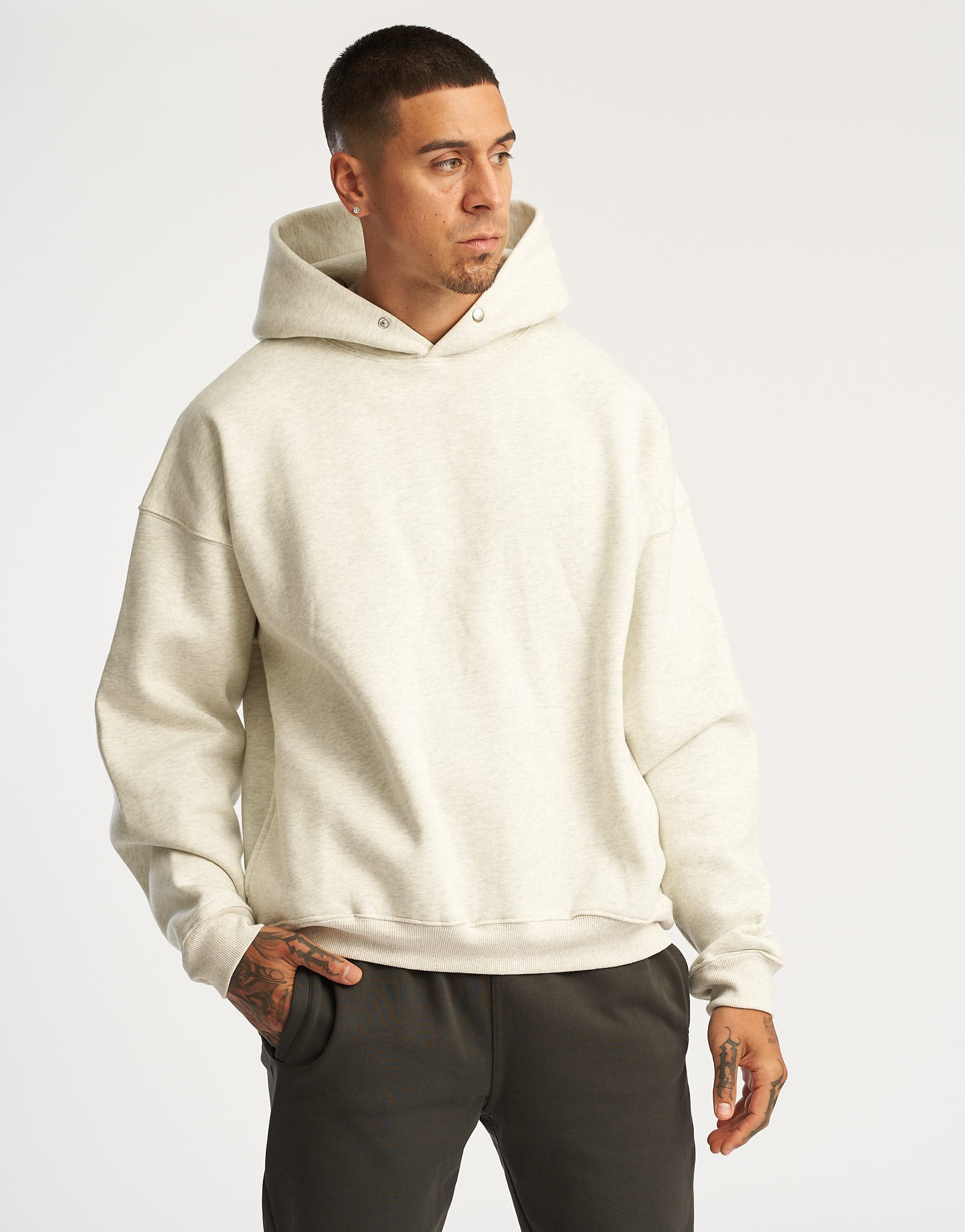 Basic Hoodie - Heather Grey