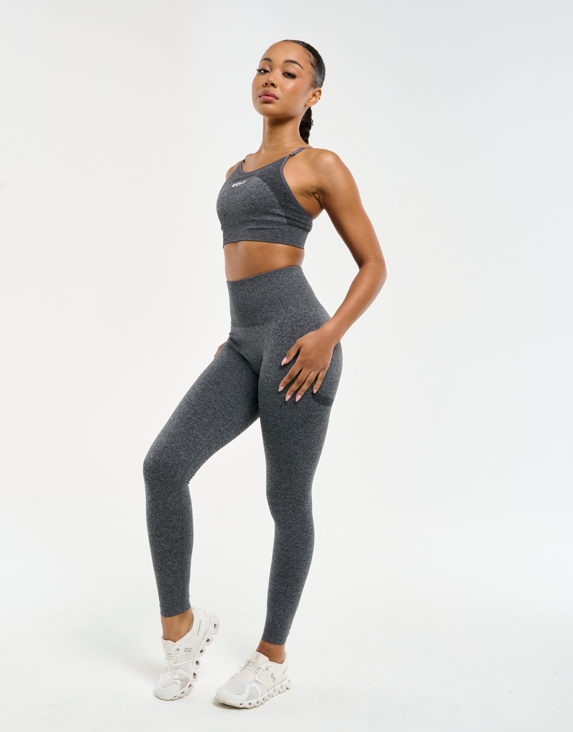 Arise Key Seamless Sports Bra - Charcoal