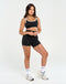 Asymmetric Sports Bra - Black