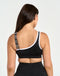 Asymmetric Sports Bra - Black