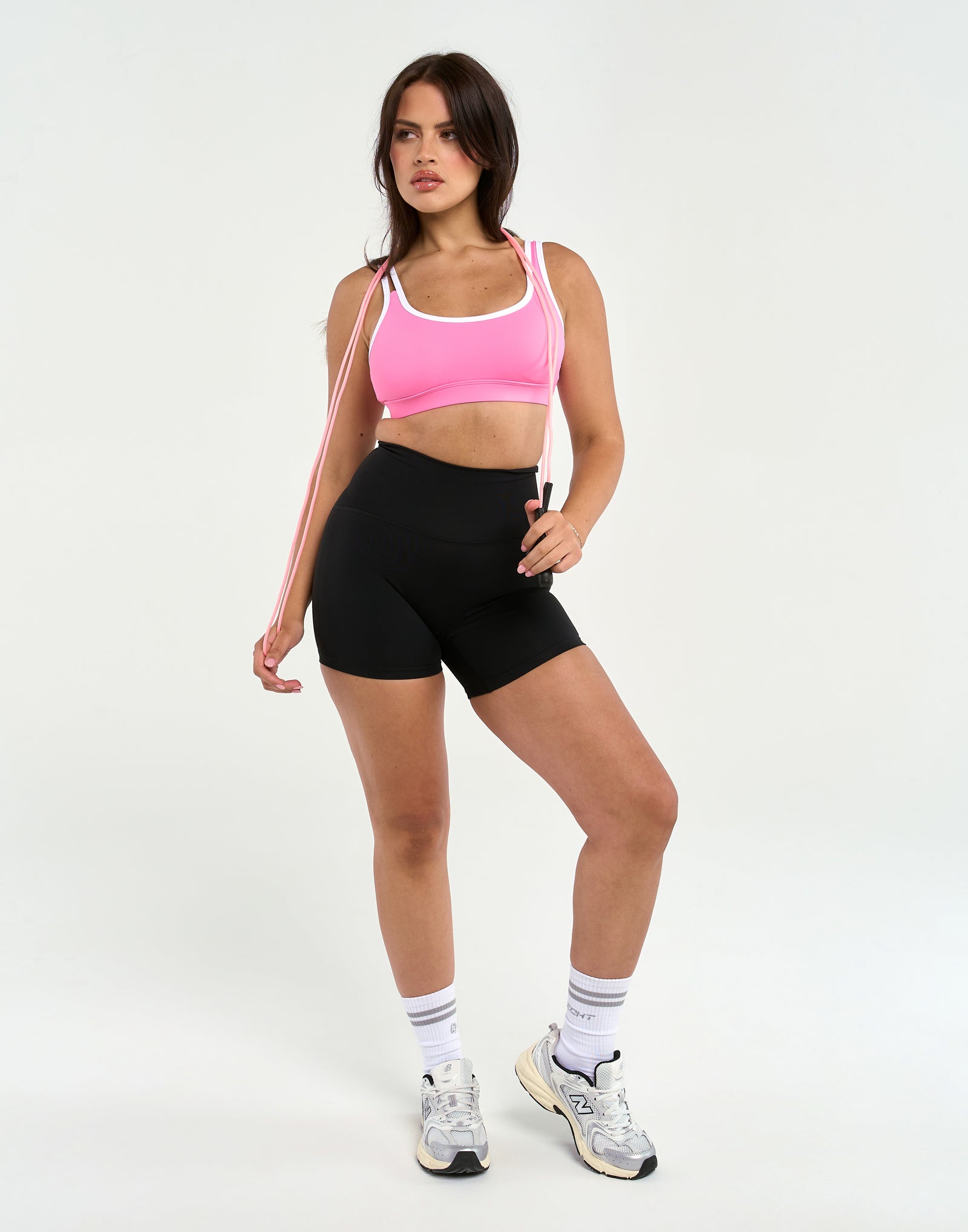 Asymmetric Sports Bra - Pink