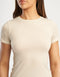 Shape Smoothing Tee - Oatmeal