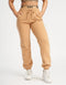 Bubble Banded Jogger Sweatpants - Tan