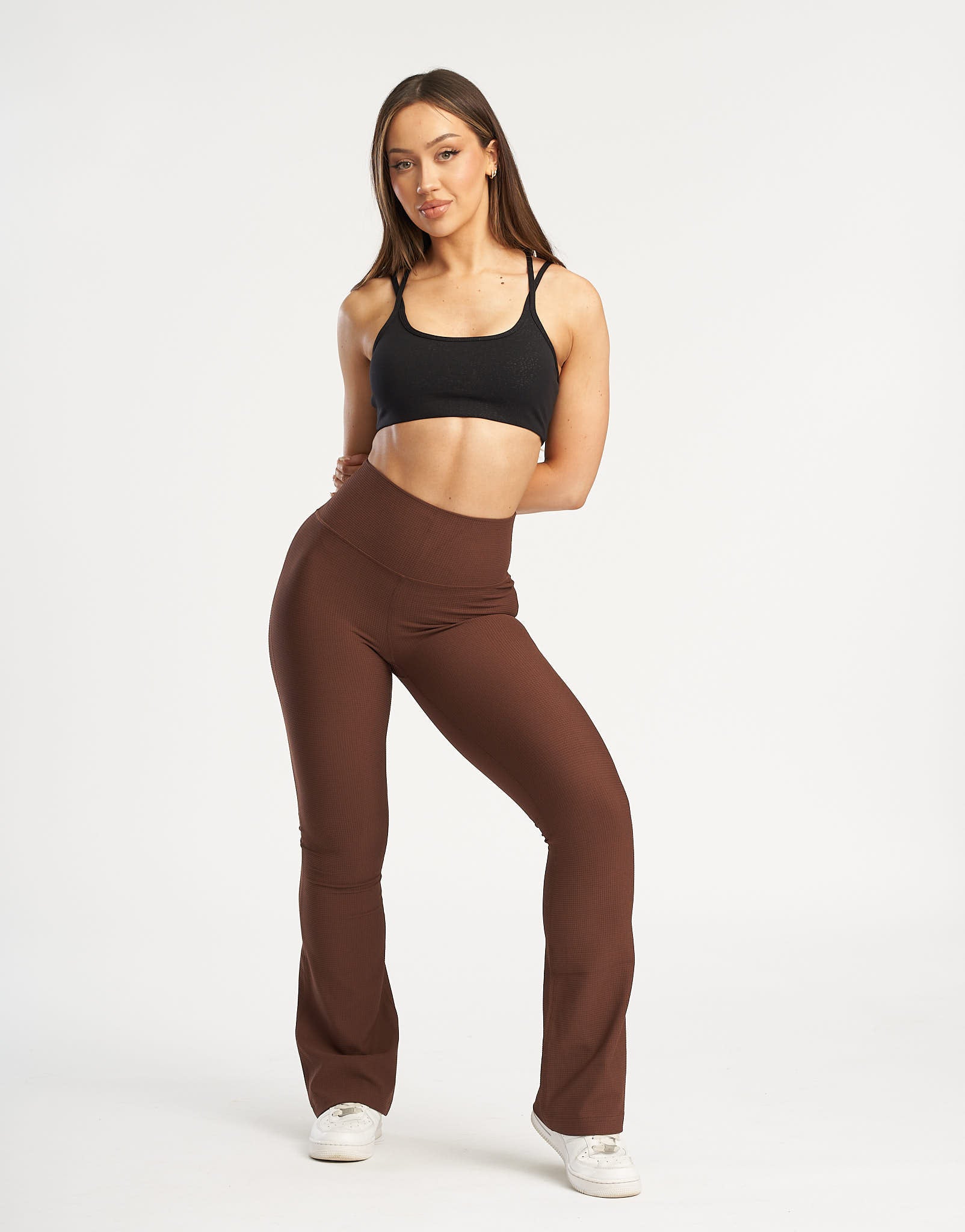 Flare Lounge Leggings - Chestnut Brown