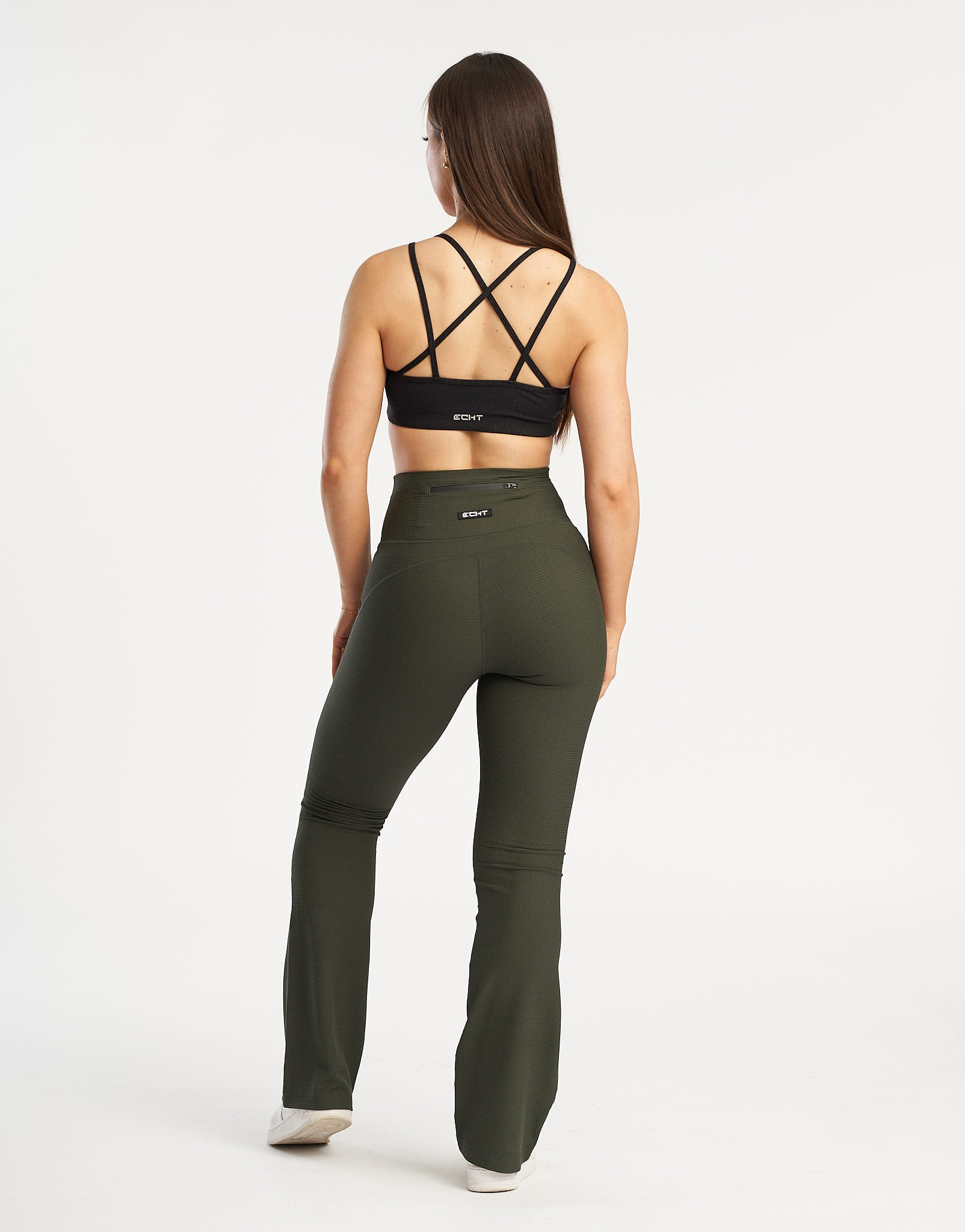 Flare Lounge Leggings - Forest Green