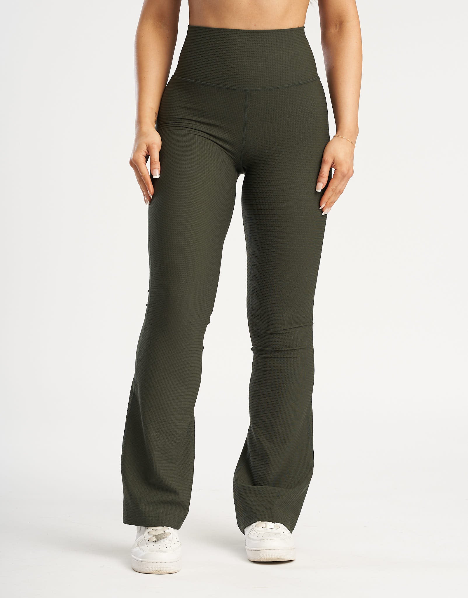 Flare Lounge Leggings - Forest Green