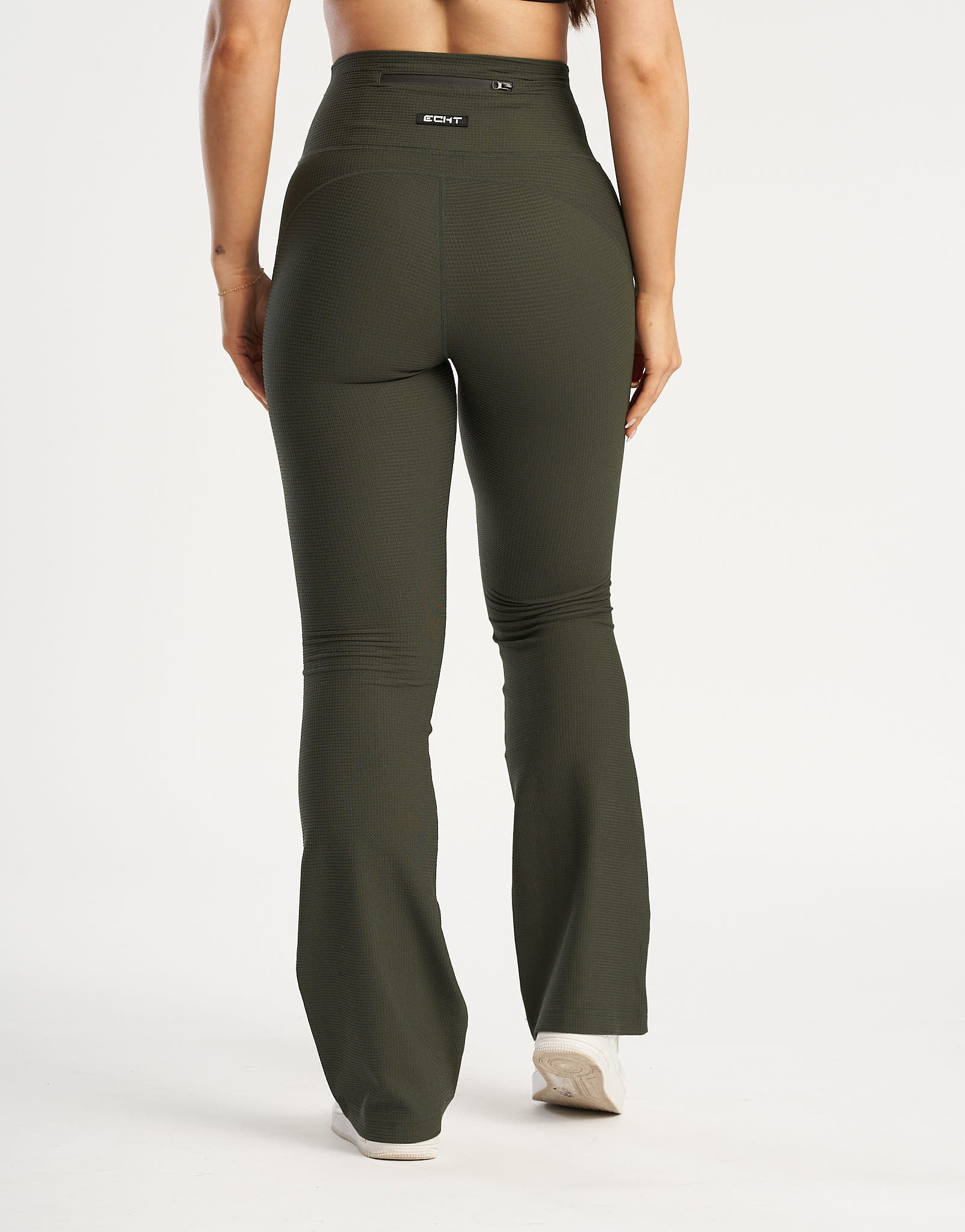 Flare Lounge Leggings - Forest Green