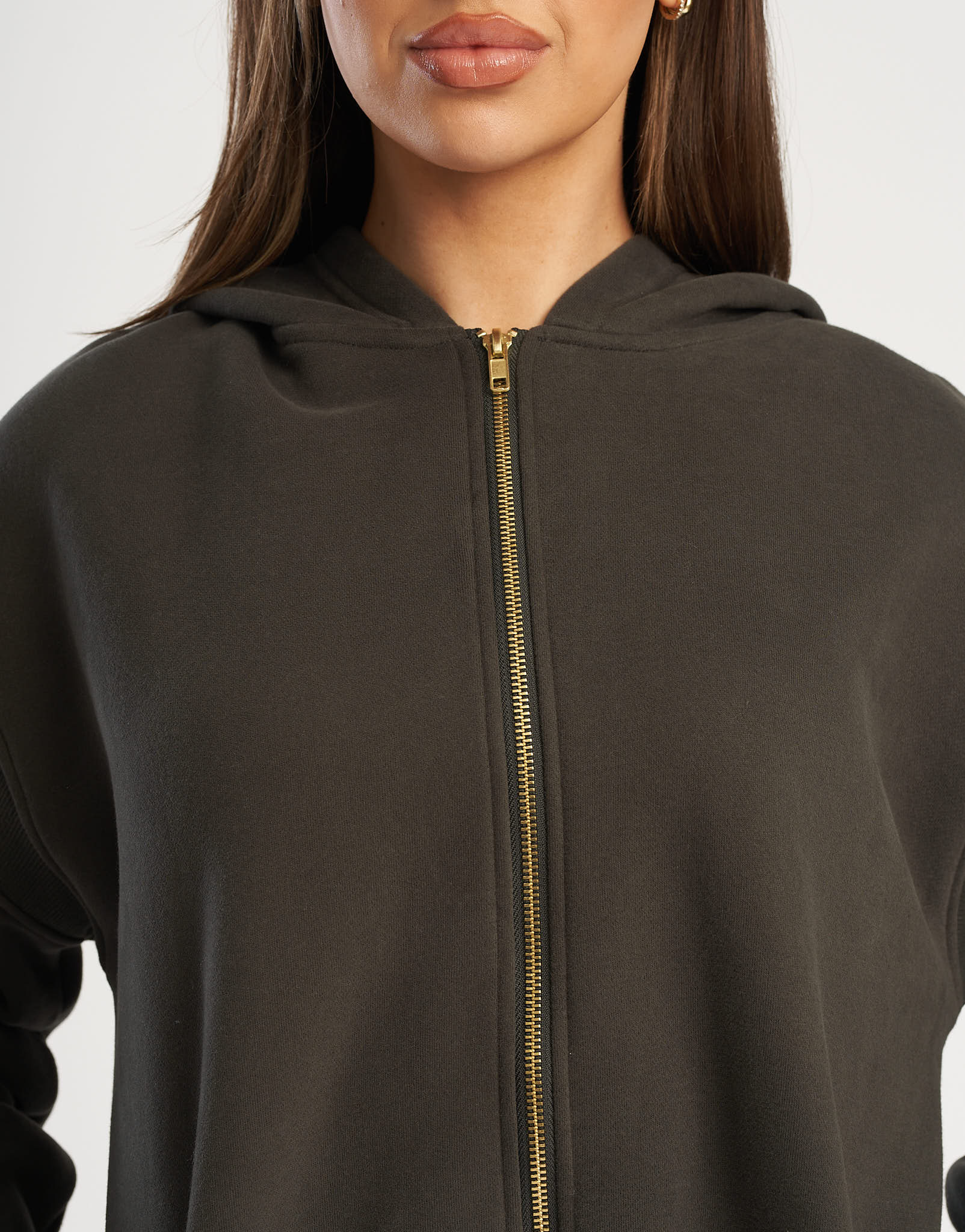 Essential Zip-Up Hoodie - Pirate Black