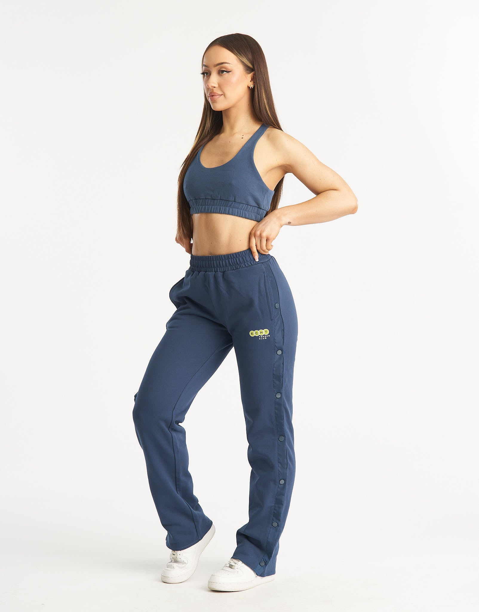 Tennis Button Pants - Blue