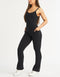 Core Pocket Unitard Flare - Black