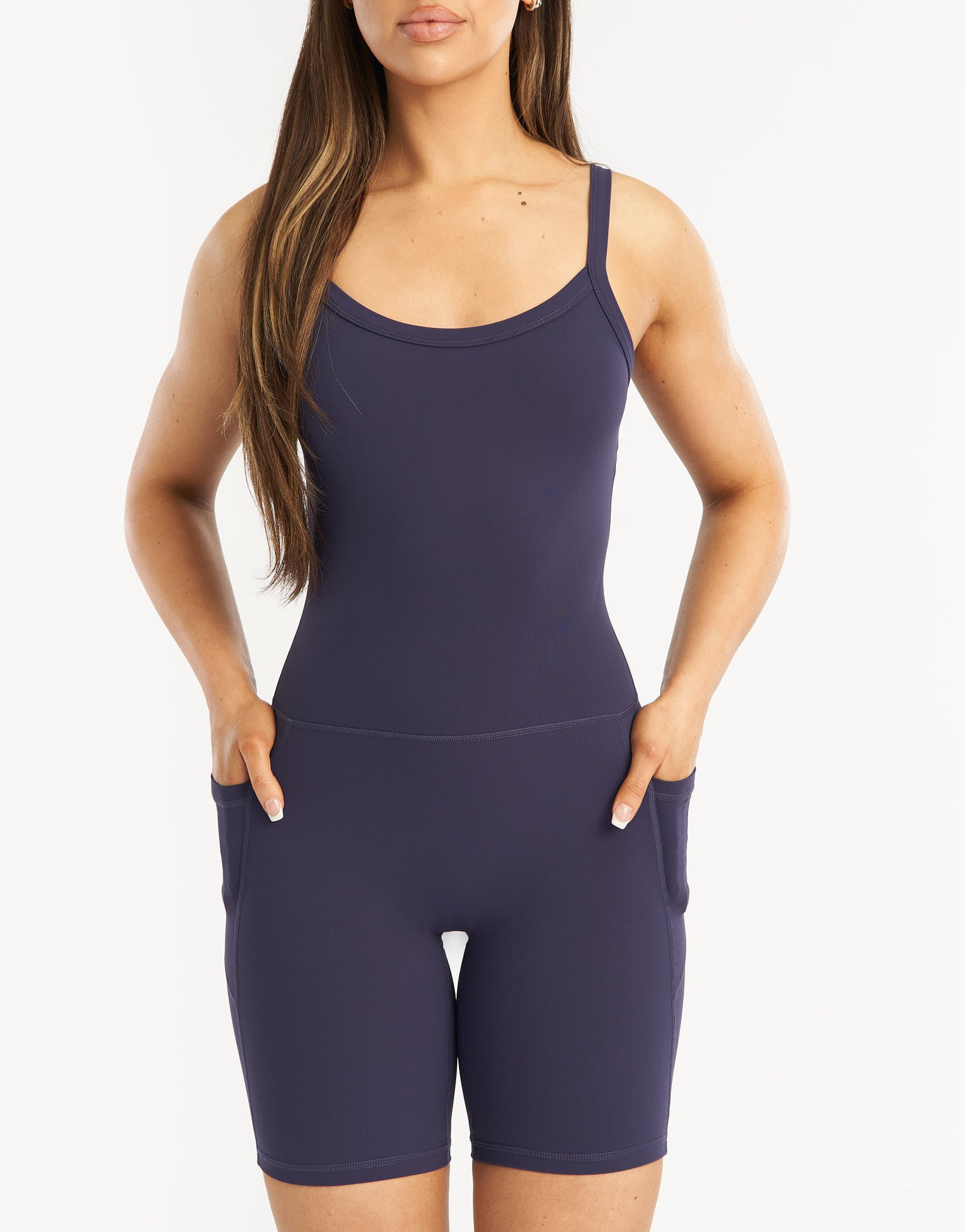 Core Pocket Unitard - Eclipse Blue