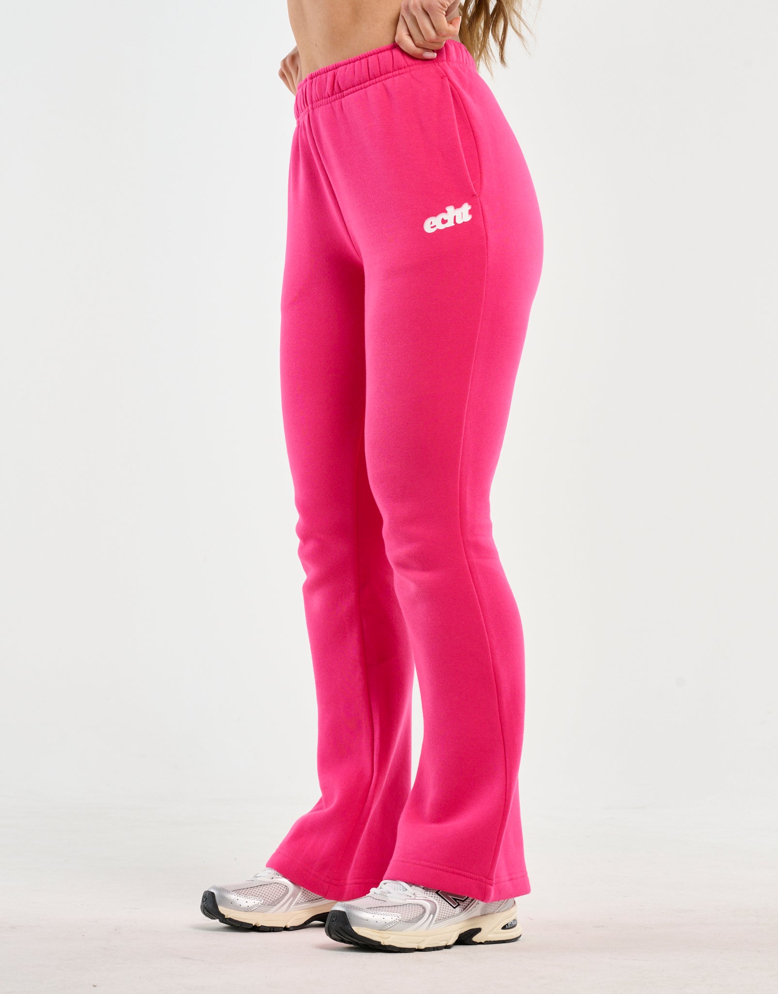 Blur Flare Sweatpants - Bright Pink