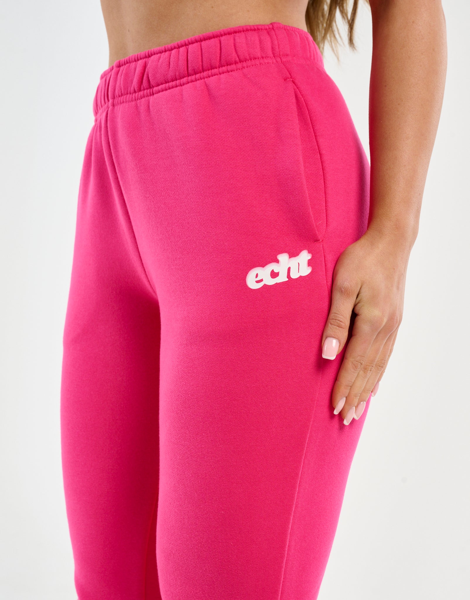 Blur Flare Sweatpants - Bright Pink