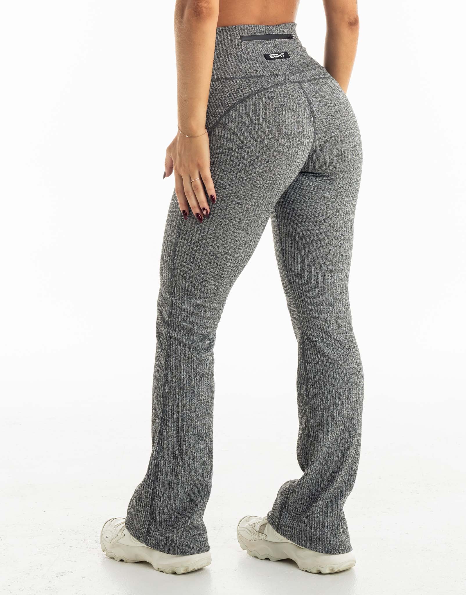 Comfort Flare Pants - Grey Marl