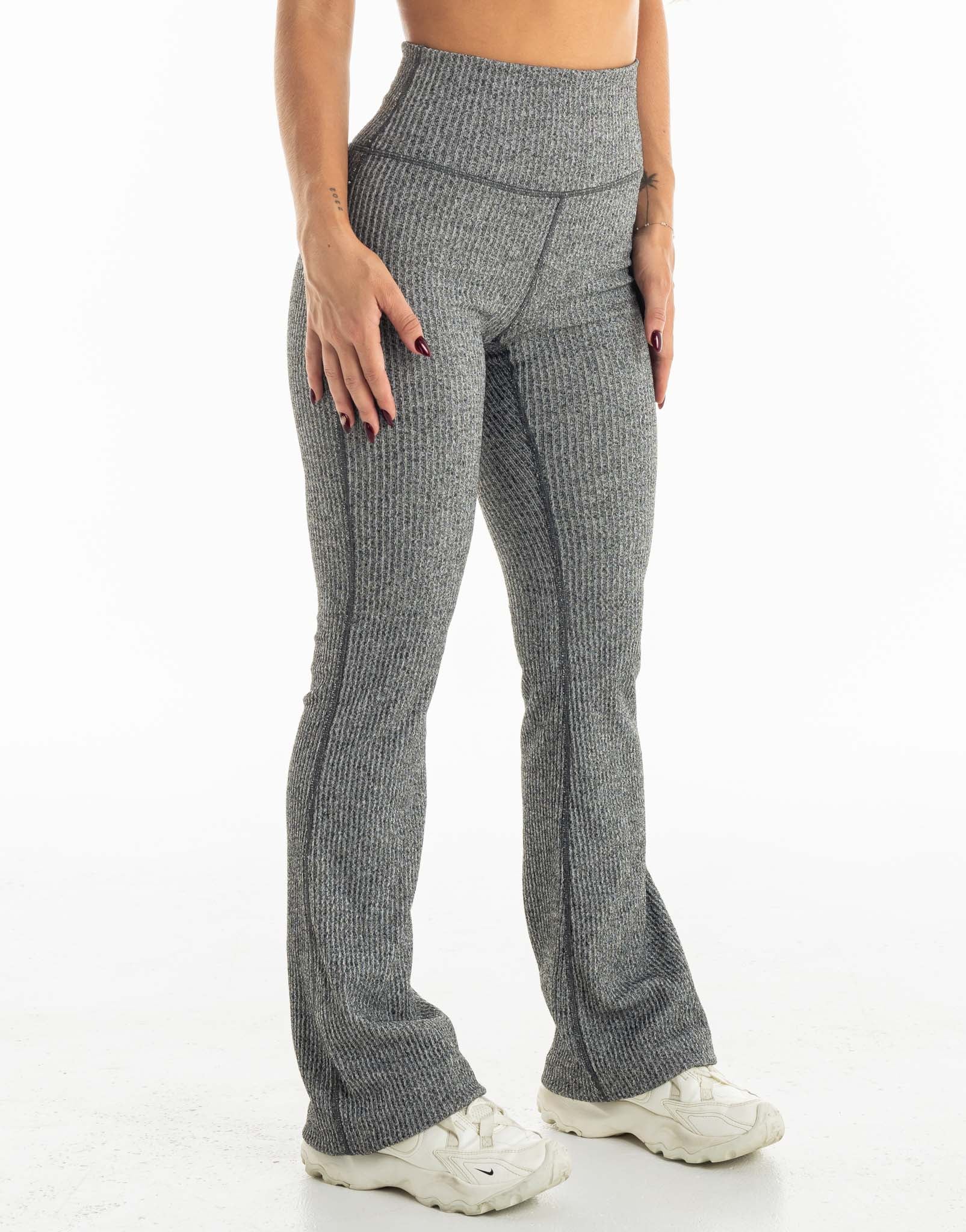 Comfort Flare Pants - Grey Marl