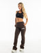 Team Echt Flare Sweatpants - Fudge Brown