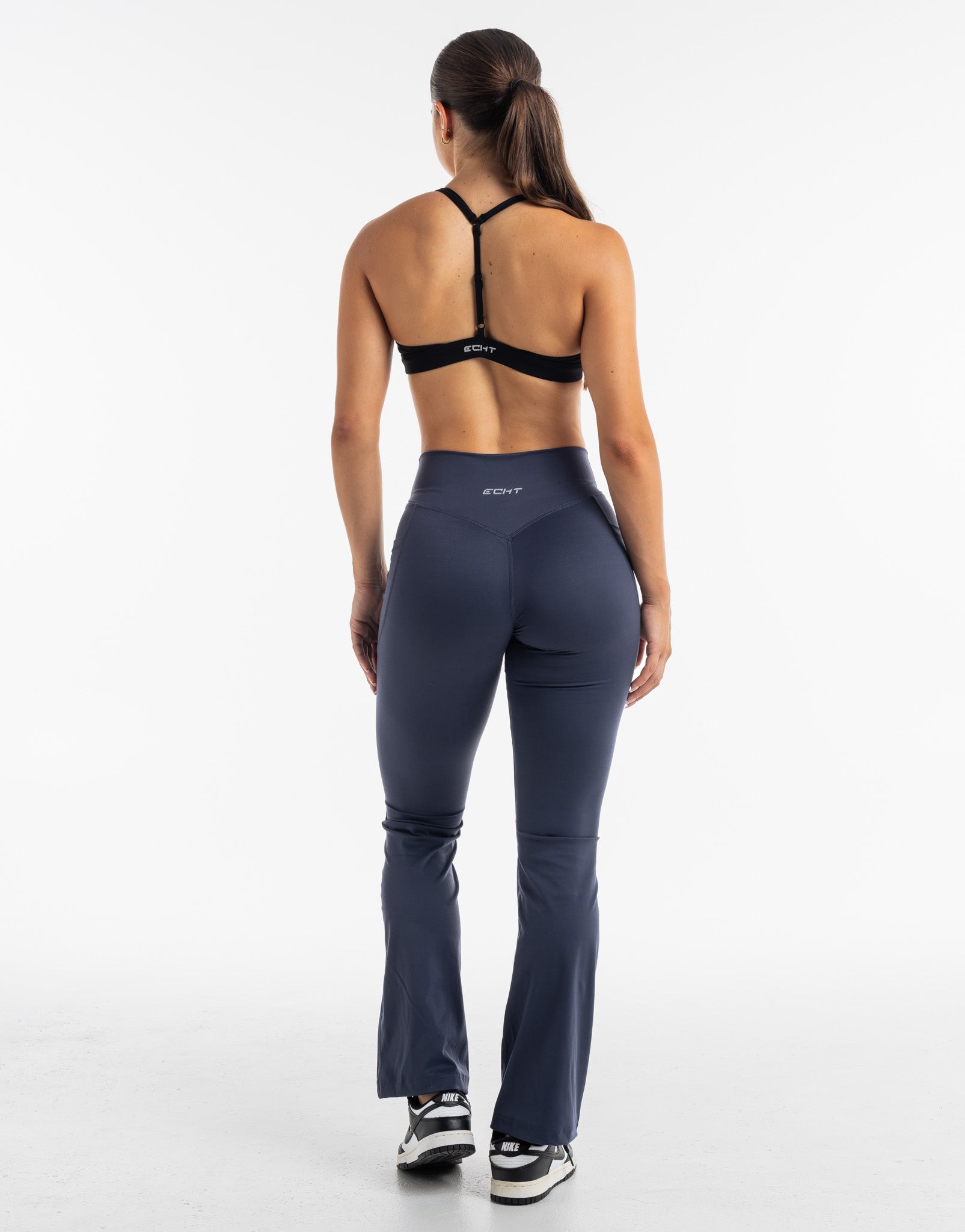 Flare Pocket Leggings - Smoke Grey