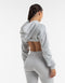 Cropped High Cut Hoodie - Micro Grey