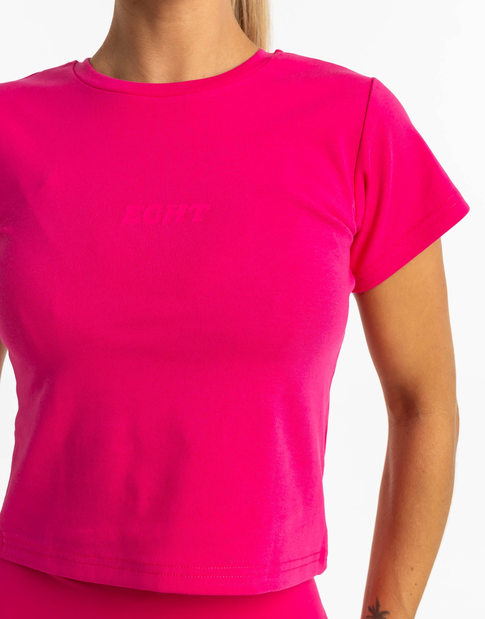 Basics Baby Tee - Bright Pink