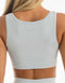 Cropped Ribbed Tank - Micro Grey