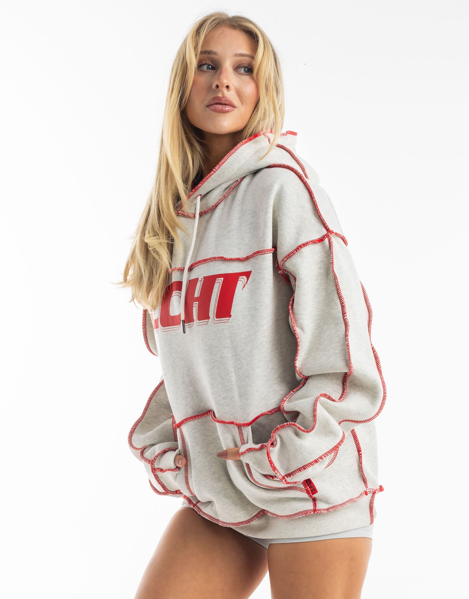 Track Hoodie - Heather Grey