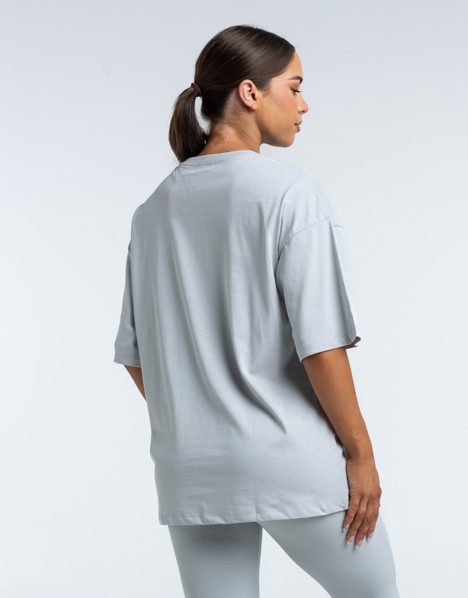 Colour Wave Oversize Tee - Micro Grey