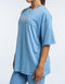 Colour Wave Oversize Tee - Process Blue