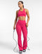 Flare Ribbed Leggings - Bright Pink