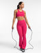 Flare Ribbed Leggings - Bright Pink