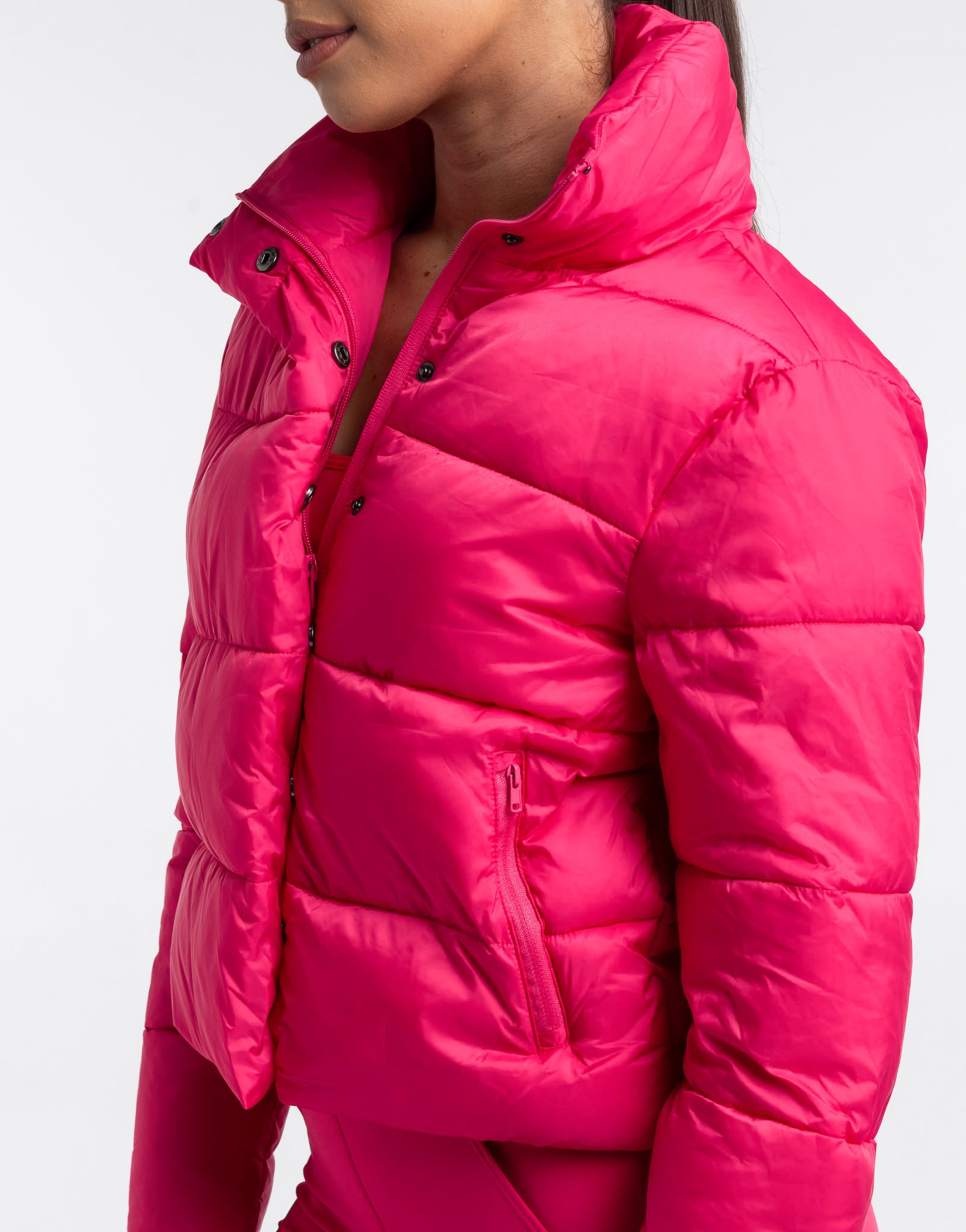 Elevate Puffer Jacket - Bright Pink