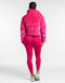 Velour Puffer Jacket - Bright Pink