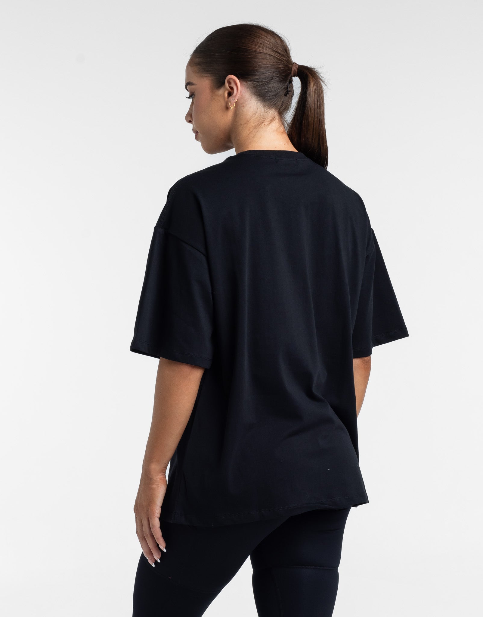 Colour Wave Oversize Tee - Black