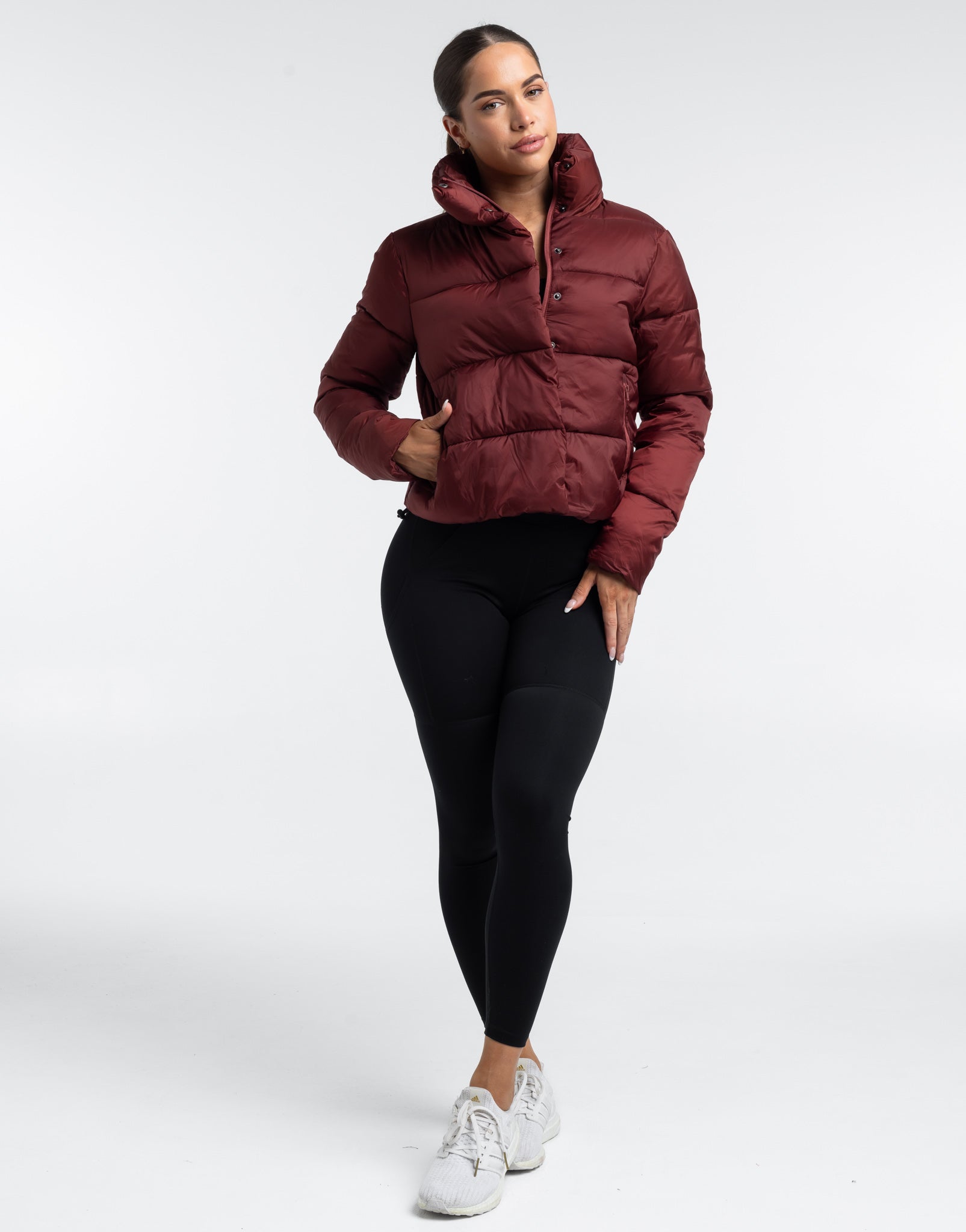 Elevate Puffer Jacket - Burgundy