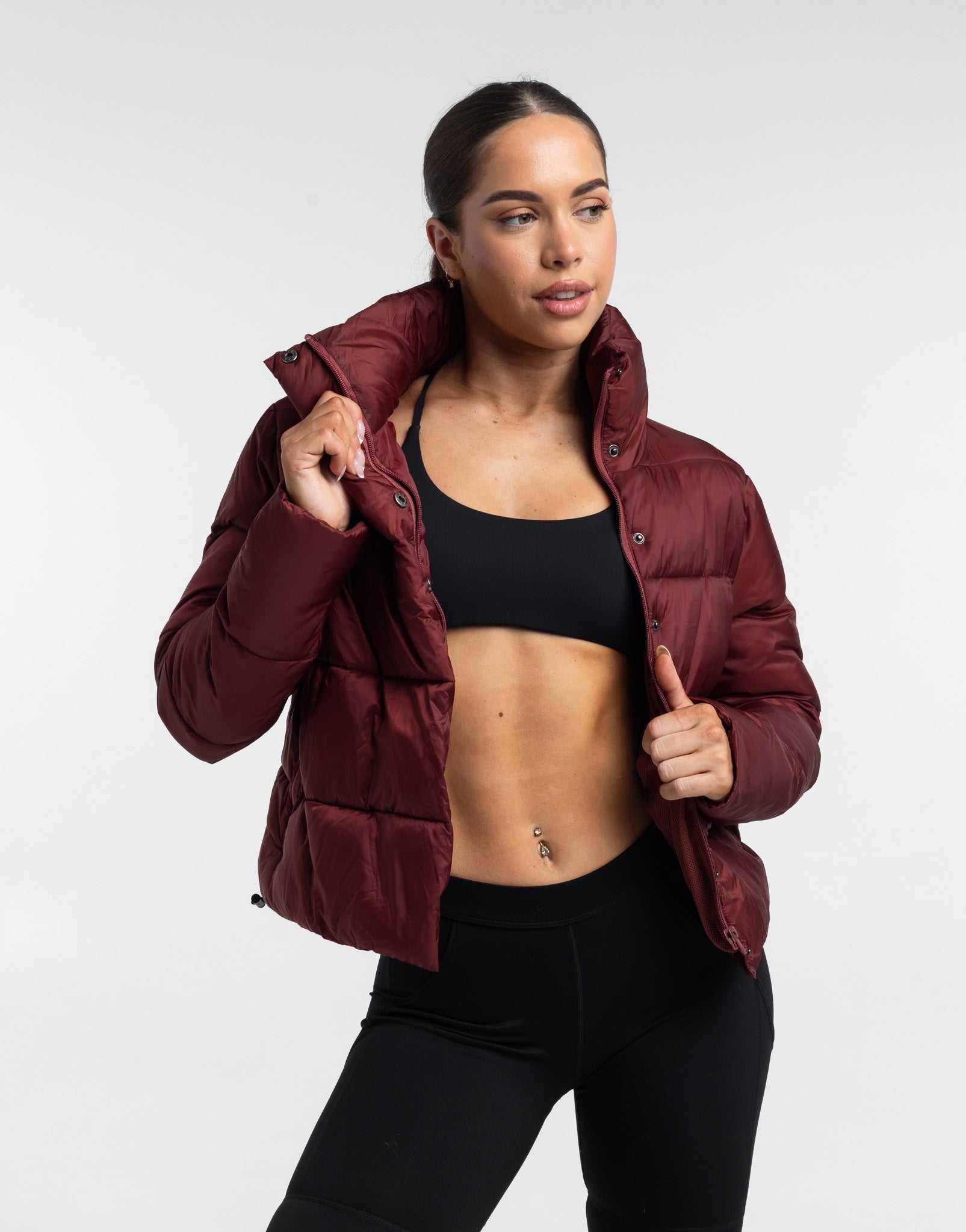 Elevate Puffer Jacket - Burgundy