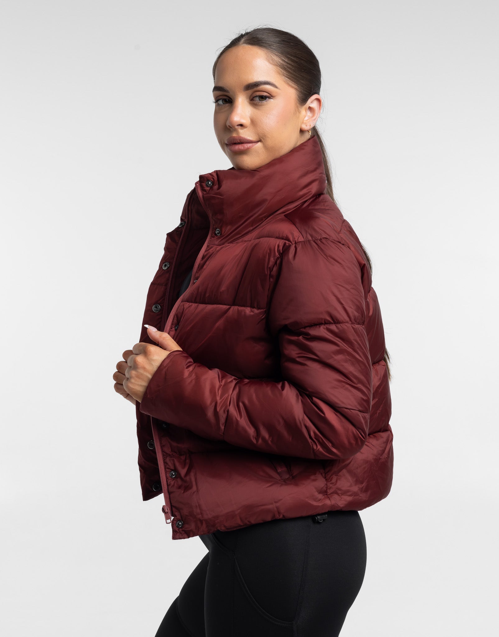 Elevate Puffer Jacket - Burgundy