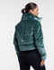 Velour Puffer Jacket - Emerald Green