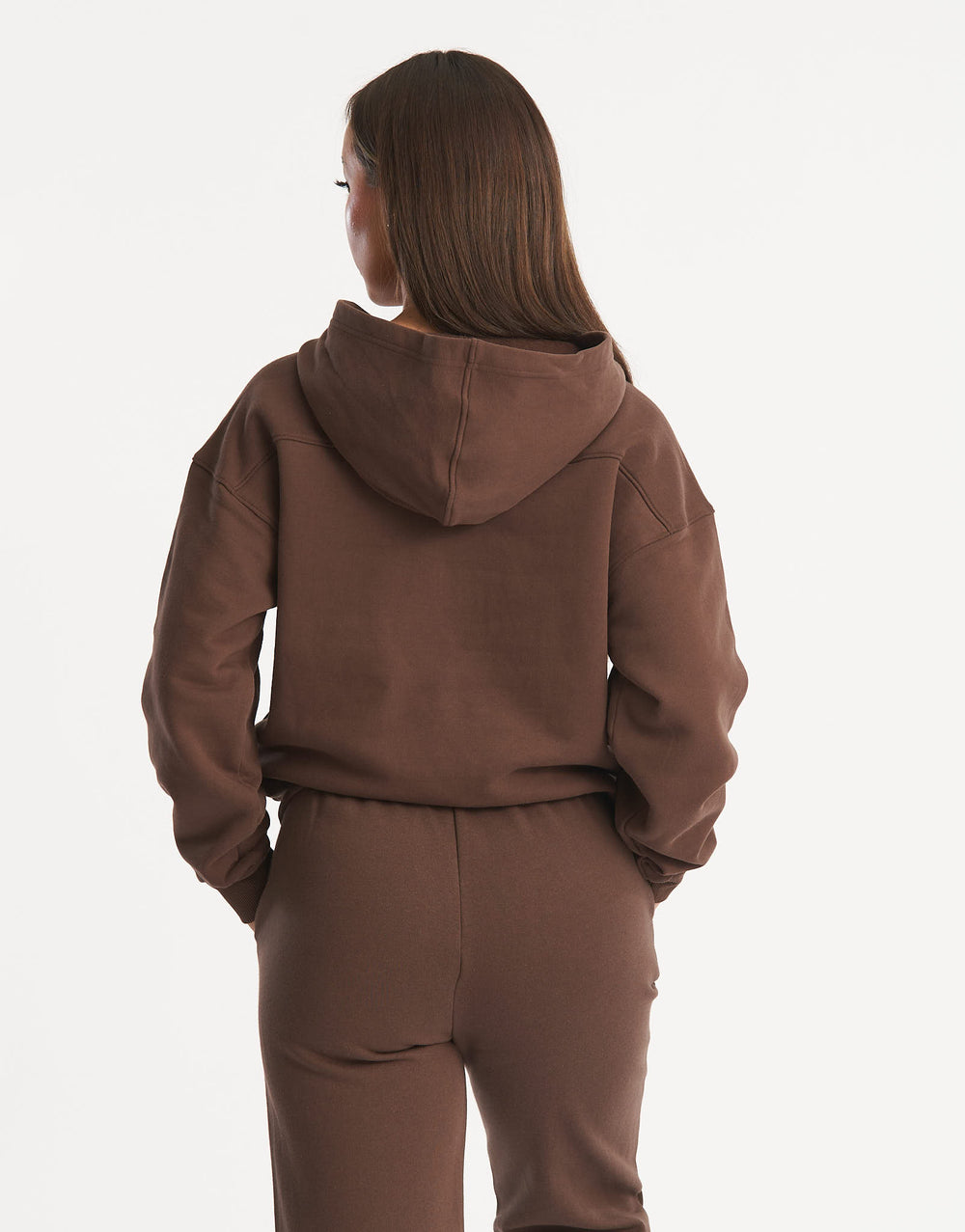 Flag 1/4 Zip Pullover - Fudge Brown