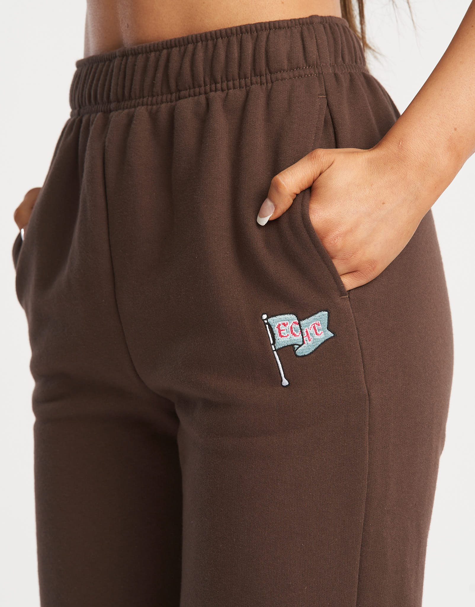 Flag Sweatpants - Fudge Brown