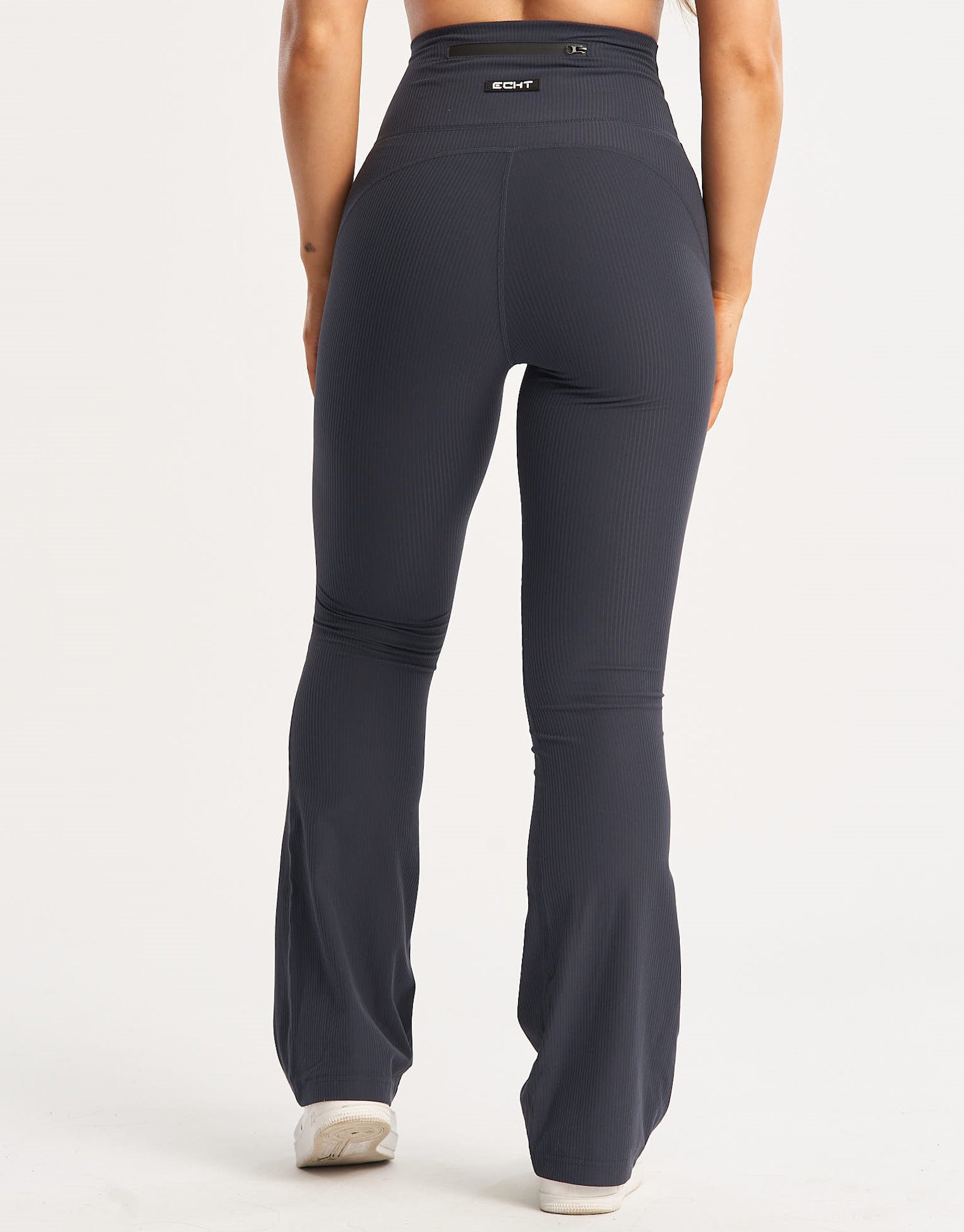 Flare Ribbed Leggings - Midnight Blue