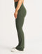 Flare Ribbed Leggings - Forest Green