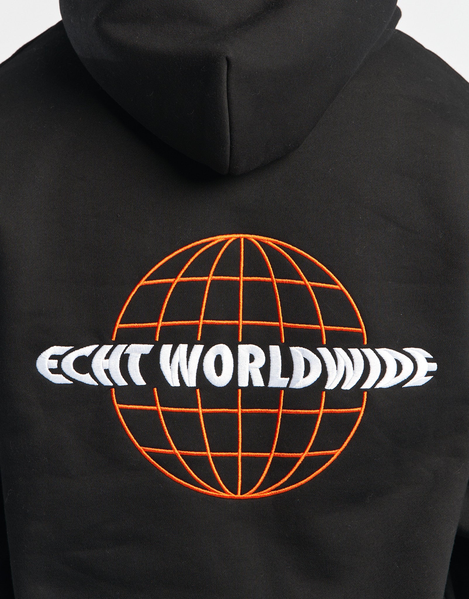 Worldwide Hoodie - Black/Orange