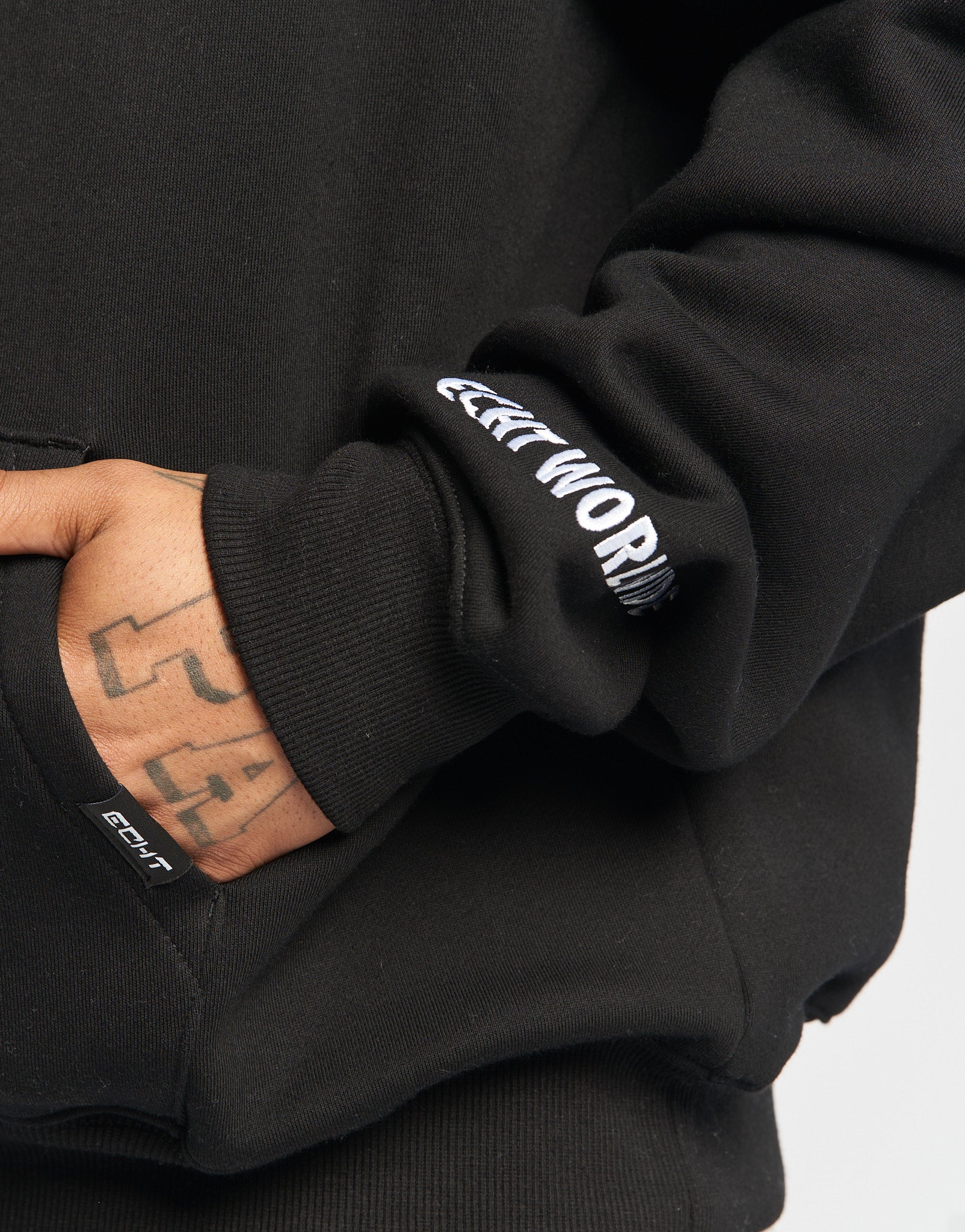 Worldwide Hoodie - Black/Orange