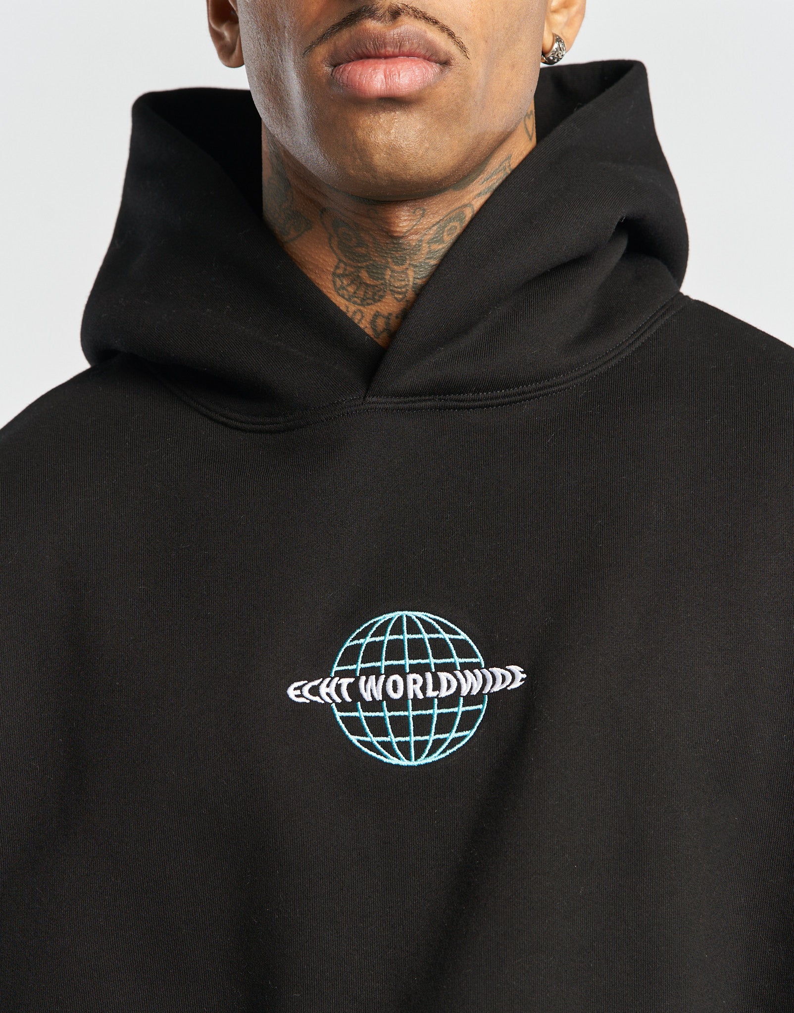 Worldwide Hoodie - Black/Blue