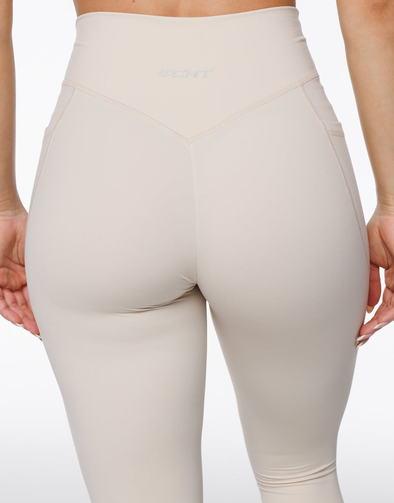 Ascend Pocket Leggings - Oatmeal