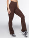 Flare Pocket Leggings - Fudge Brown